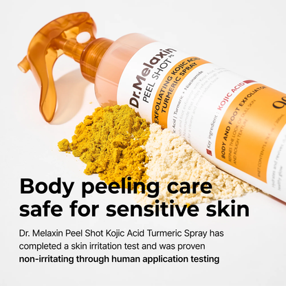 Body & Face Peel Shot Duo - Rice Peel Glow Ampoule & Kojic Acid Turmeric Spray